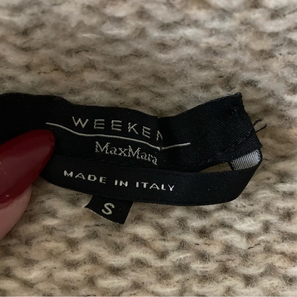 Maxmara Weekend Sleeveless Turtleneck Virgin Wool Blend Ribbed Luxe Knitwear - Picture 7 of 8